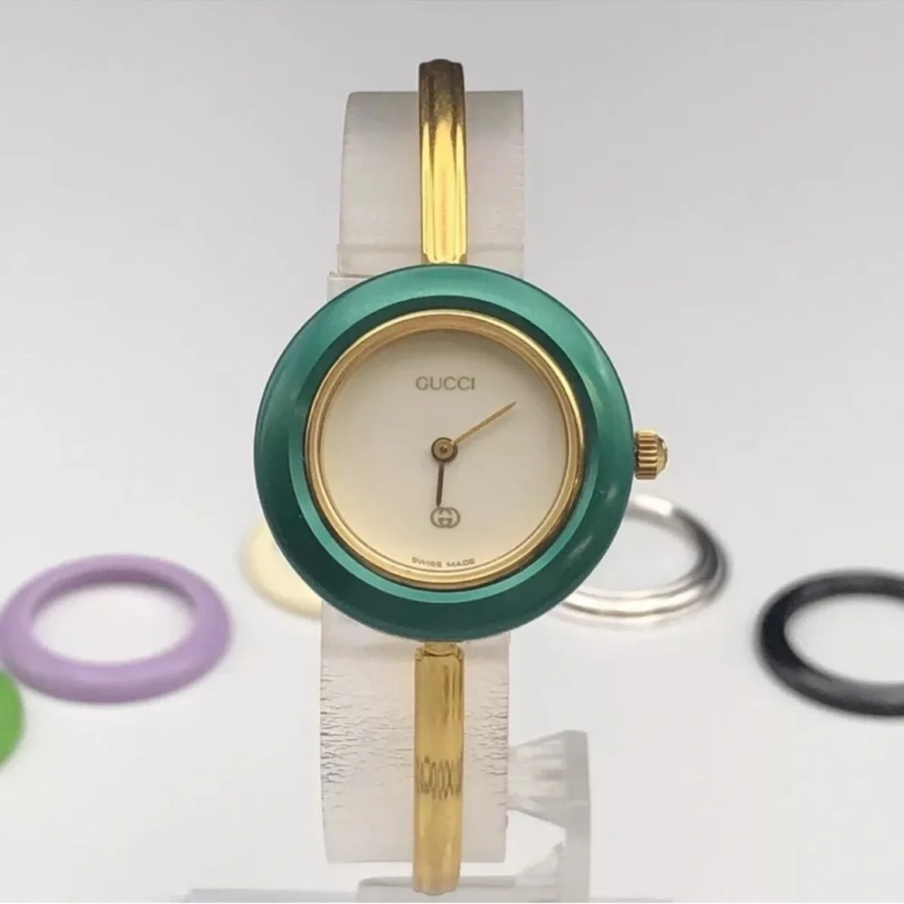 Gucci Luxury Watch 19k Gold Plated Statement Piece